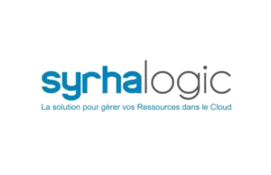 Logo de Syrhalogic avec le slogan 'La solution pour gérer vos Ressources dans le Cloud'.