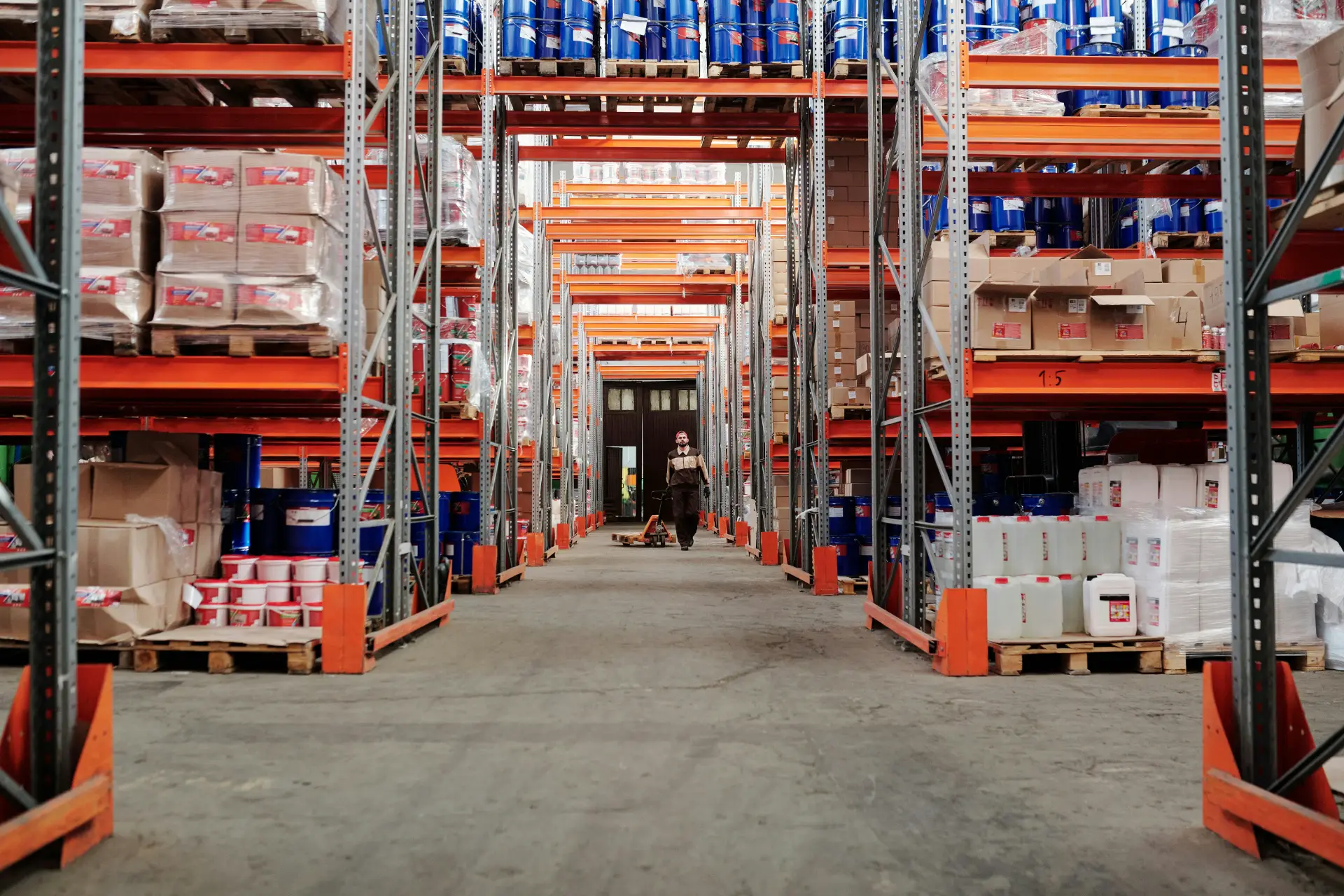Un entrepot de stockage